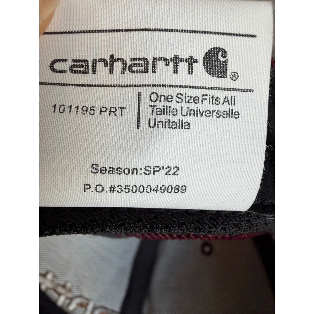 Carhartt Trucker Hat One Size Embroidered Mesh Snapback Hat Spell Out Mens OSFA